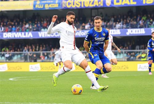 Vérone contre Milan AC