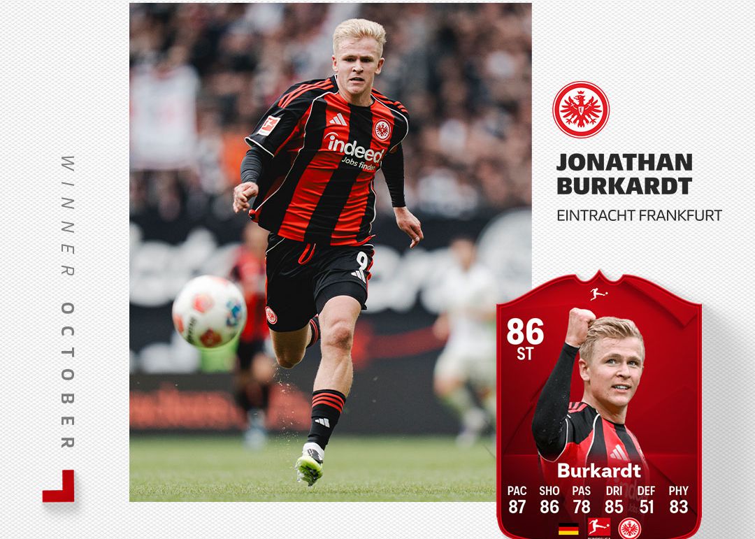 Vaincre Dias et Olise, officiel : Burkett a été élu joueur de Bundesliga du mois d'octobre